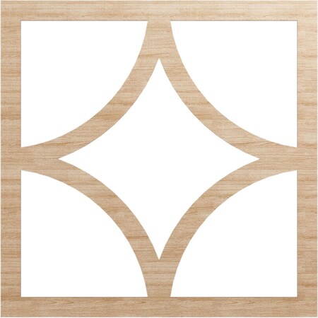Ekena Millwork Statesman Wood Fretwork Pierced Ceiling Medallion, Alder, 36"OD x 23"ID x 3/8"T CMWP36X36X0375STAL